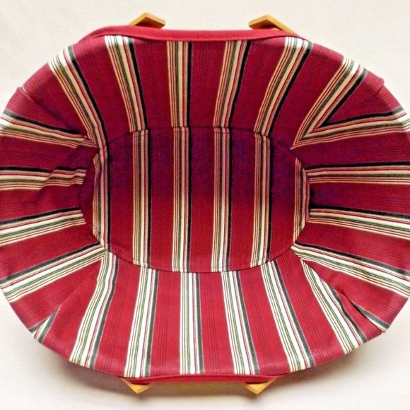 Longaberger 2004 Christmas Collection Red Get Together Basket w/ Liner Protector - Picture 12 of 15